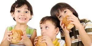 children eating