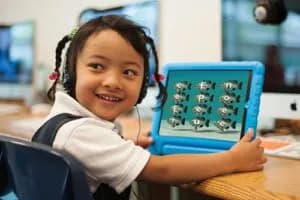 learning with a tablet