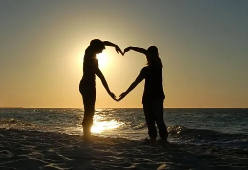 heart symbolizing the love of a couple
