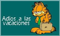 Garfield cartoon about the holidays coming to an end