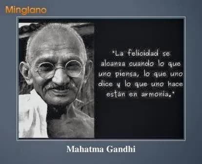 frase felicidad mahatma gandhi