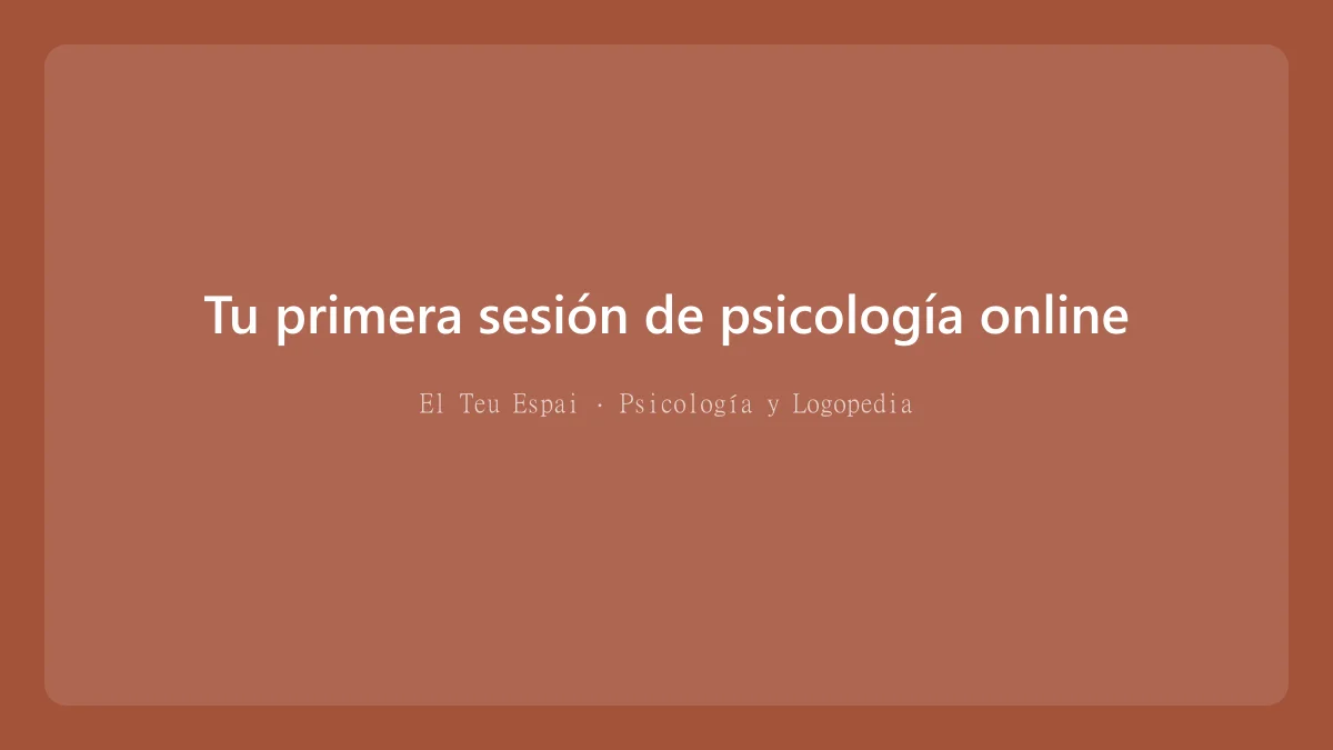 Cómo prepararte para tu primera sesión de psicología online